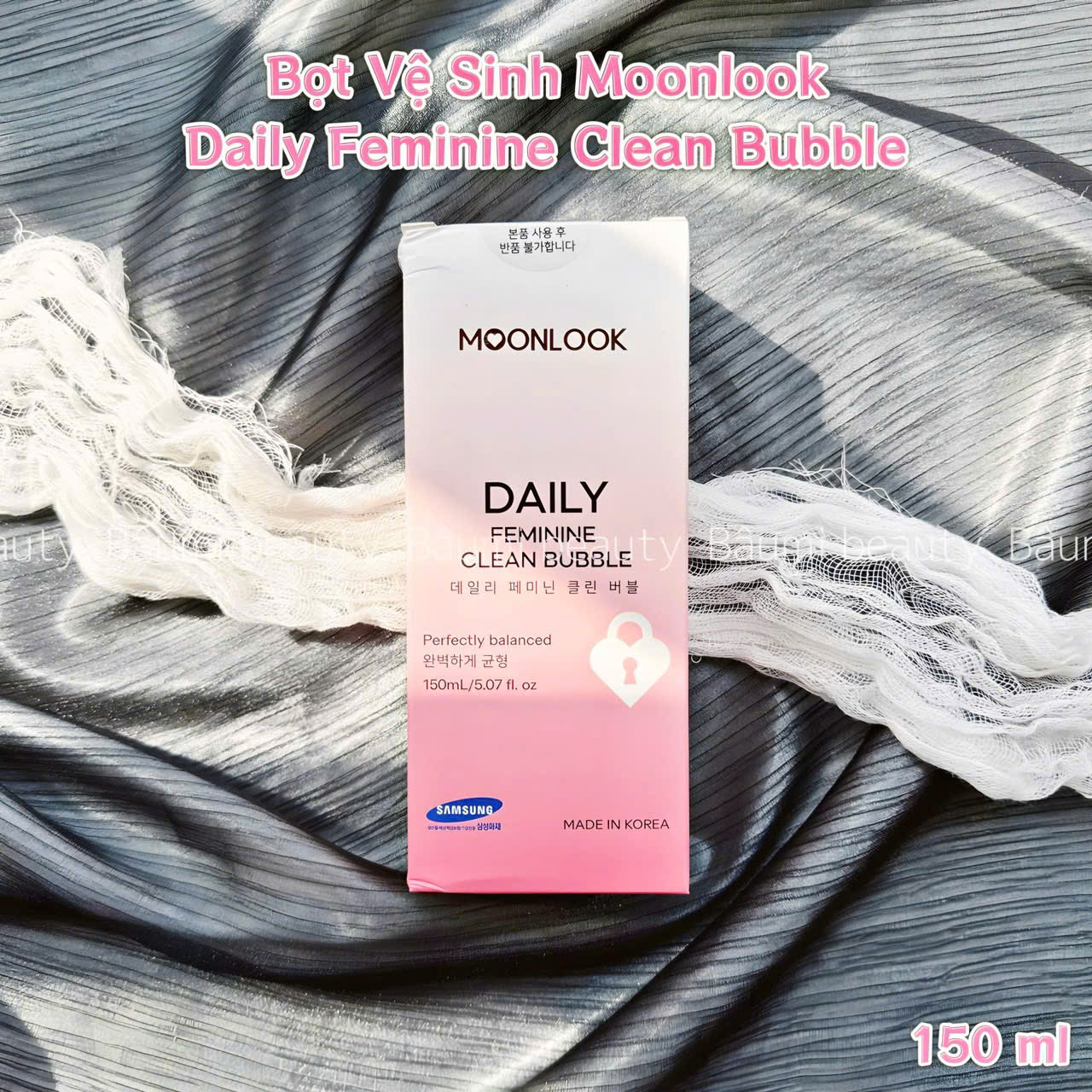 Dung dịch vệ sinh tạo bọt mịn mùi hương dễ chịu Moon Look 150ml - Hàn Quốc