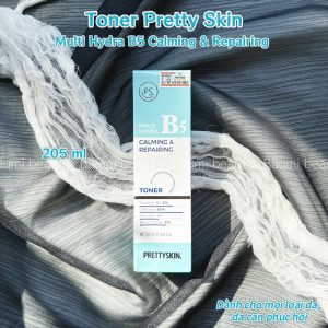 Toner/ Nước hoa hồng dưỡng trắng Pretty Skin Multi Hydra B5 Calming Repairing 205ml - Hàn Quốc