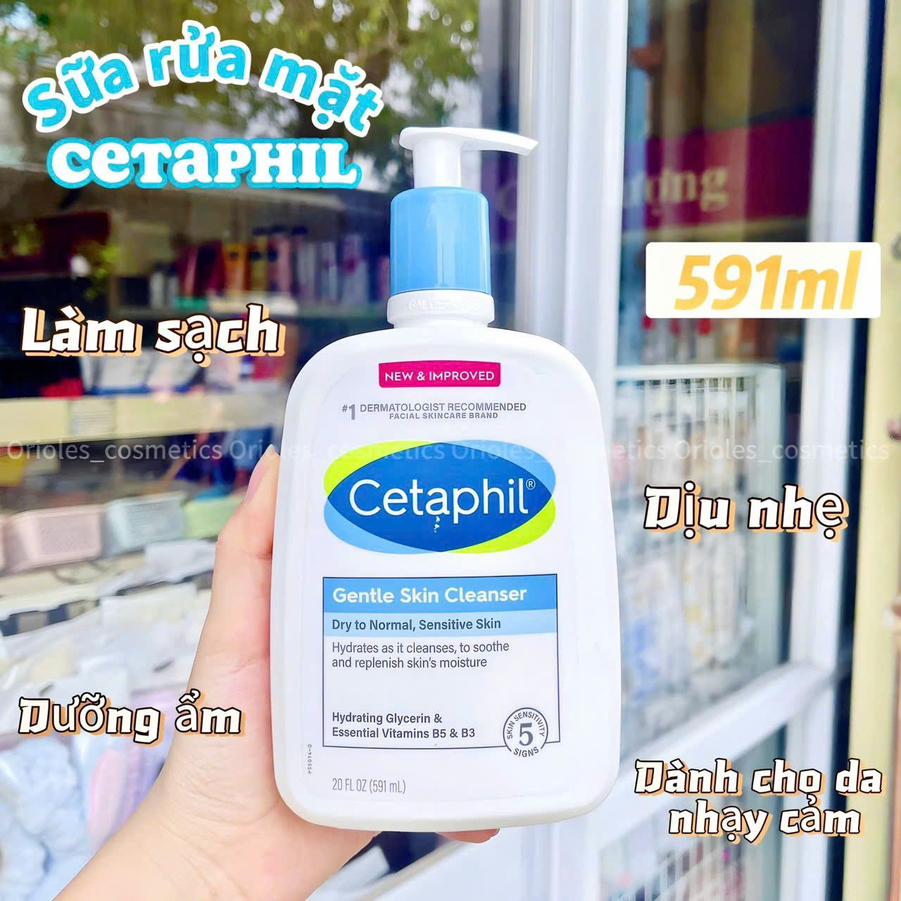  Gel rửa mặt Cetaphil dịu nhẹ an toàn lành tính dùng được cho trẻ em 591ml - Canada