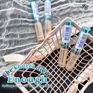 Kem che khuyết điểm dưỡng ẩm, hỗ trợ chống nắng Enough Collagen Cover Tip Concealer 9g - Hàn Quốc #01