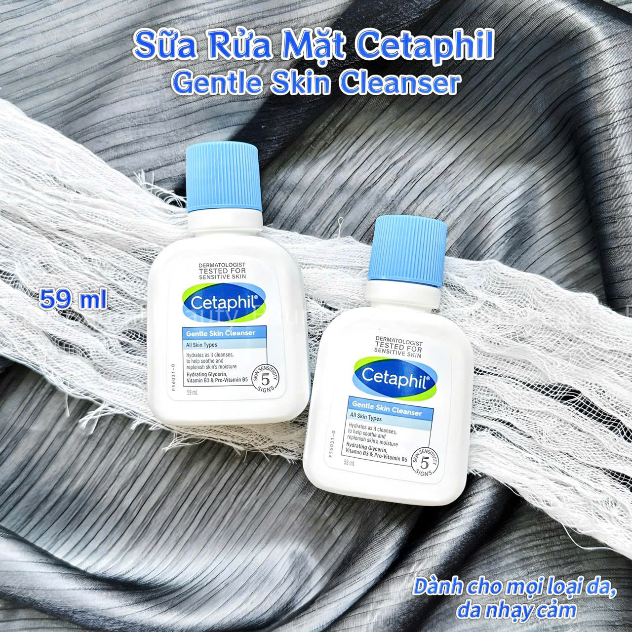  Gel rửa mặt Cetaphil dịu nhẹ an toàn lành tính dùng được cho trẻ em 59ml - Canada