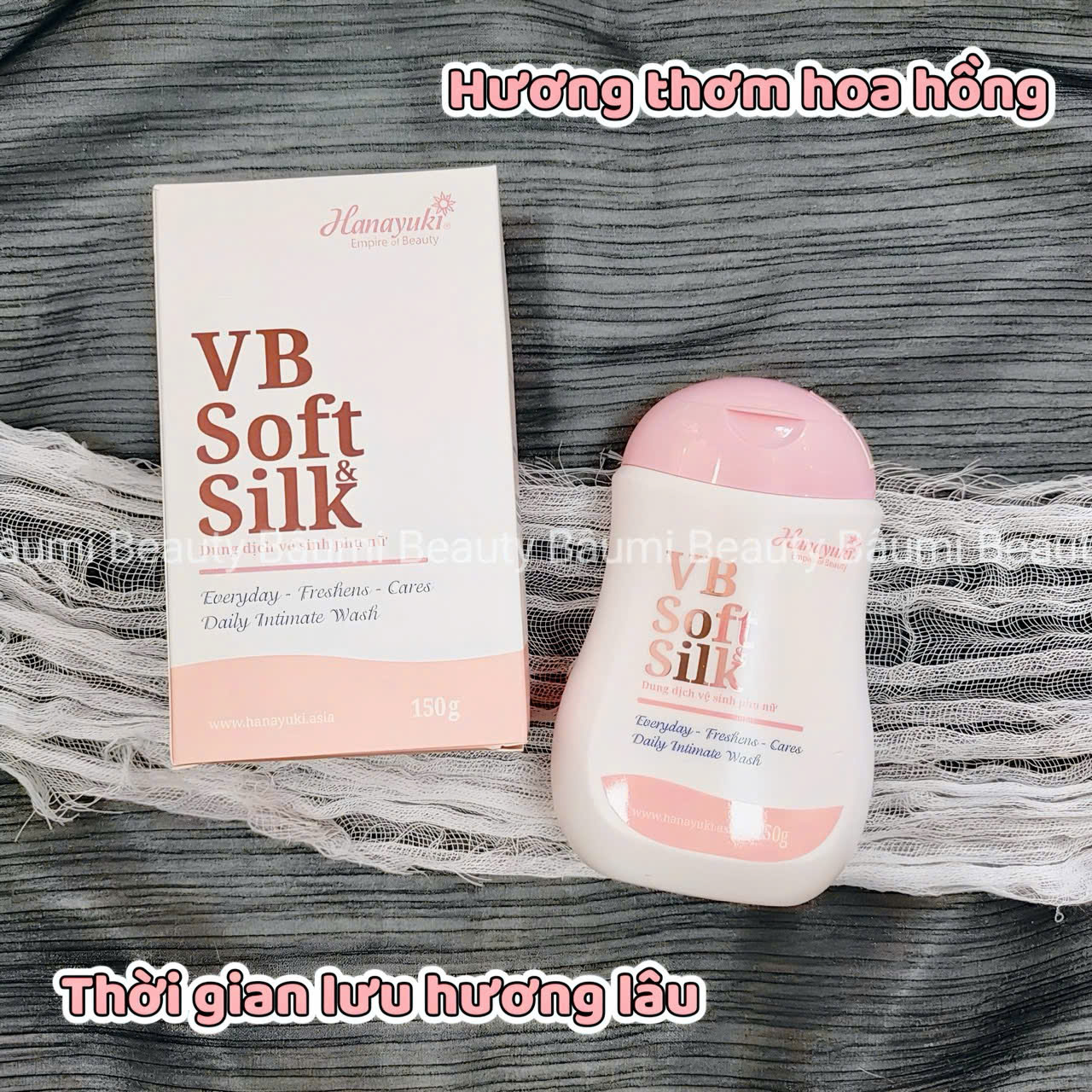 Dung dịch vệ sinh dạng gel Hanayuki VB Soft & Silk 150g - Việt Nam