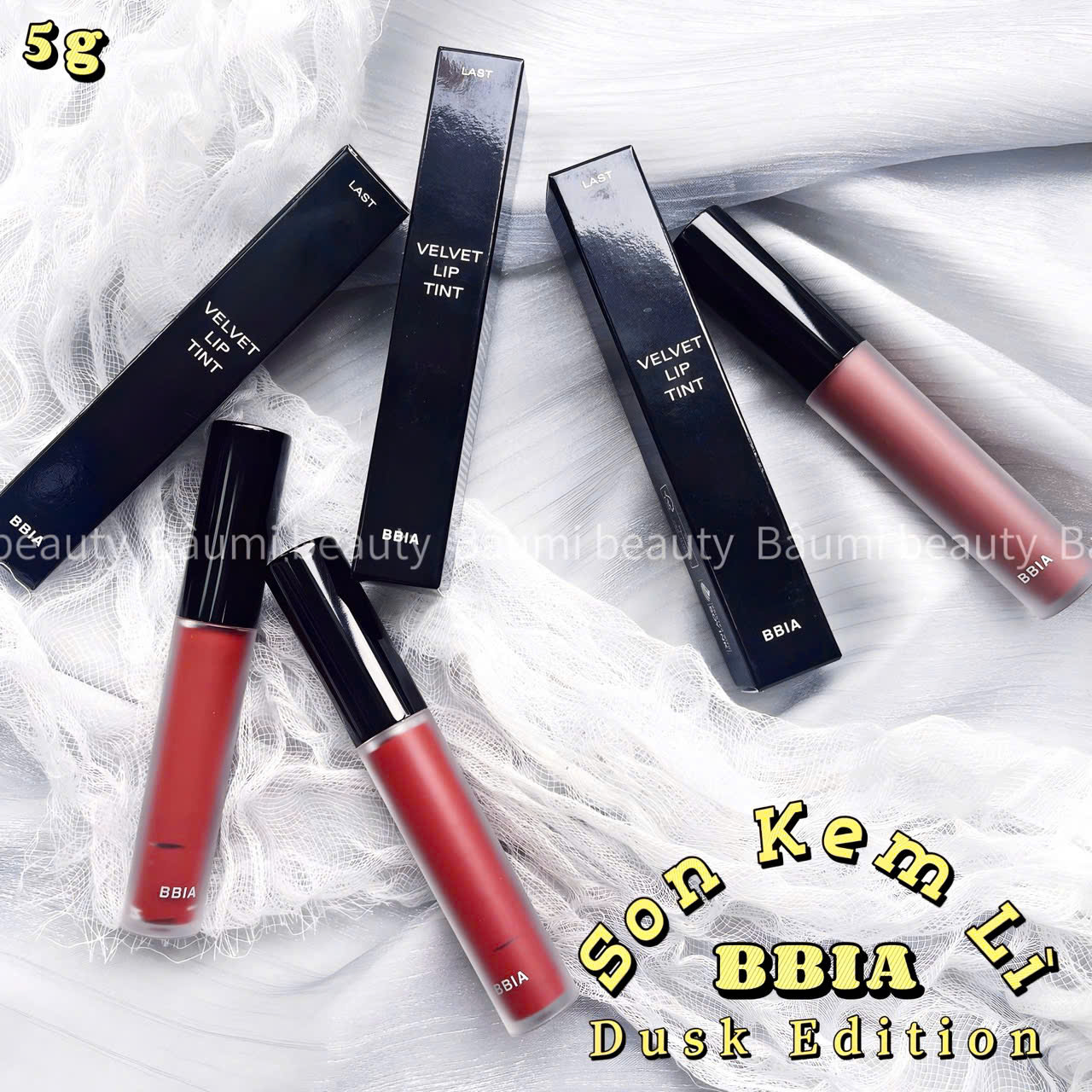 Son kem lì bbia Last Velvet Lip Tint Dusk Edition 5g - Hàn Quốc #46 So Good Chilli