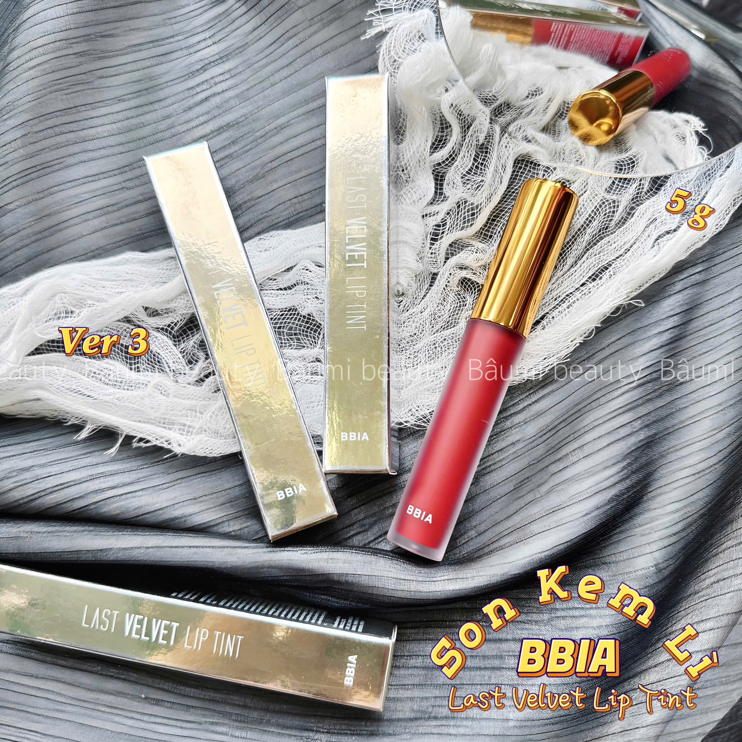 [ Ver.3 ] Son kem lì Bbia Last Velvet Lip Tint 5g - Hàn Quốc #12 Sweet Boss