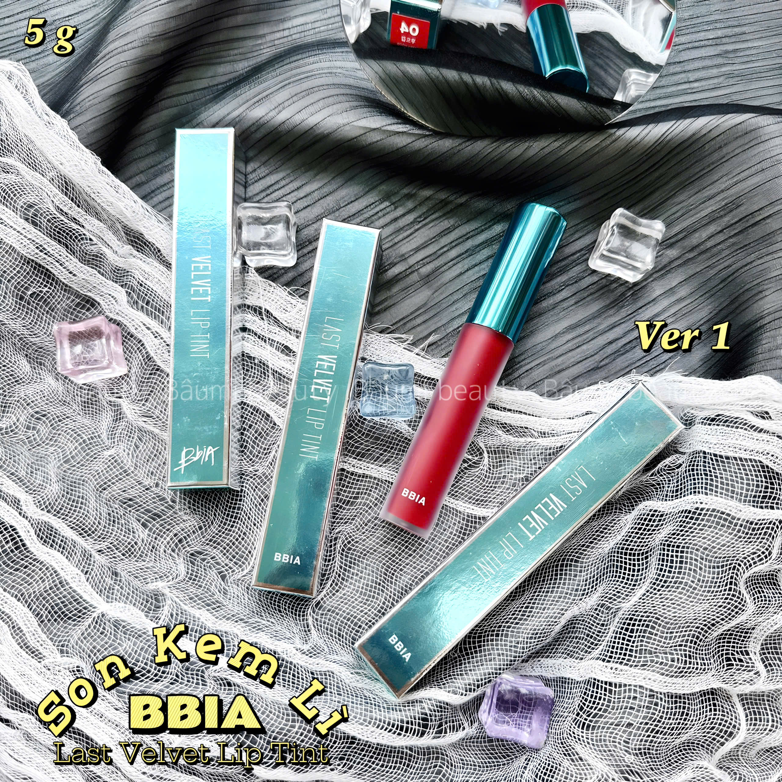 [ Ver.1 ] Son kem lì bbia Last Velvet Lip Tint Hàn Quốc #04 Extra Mood