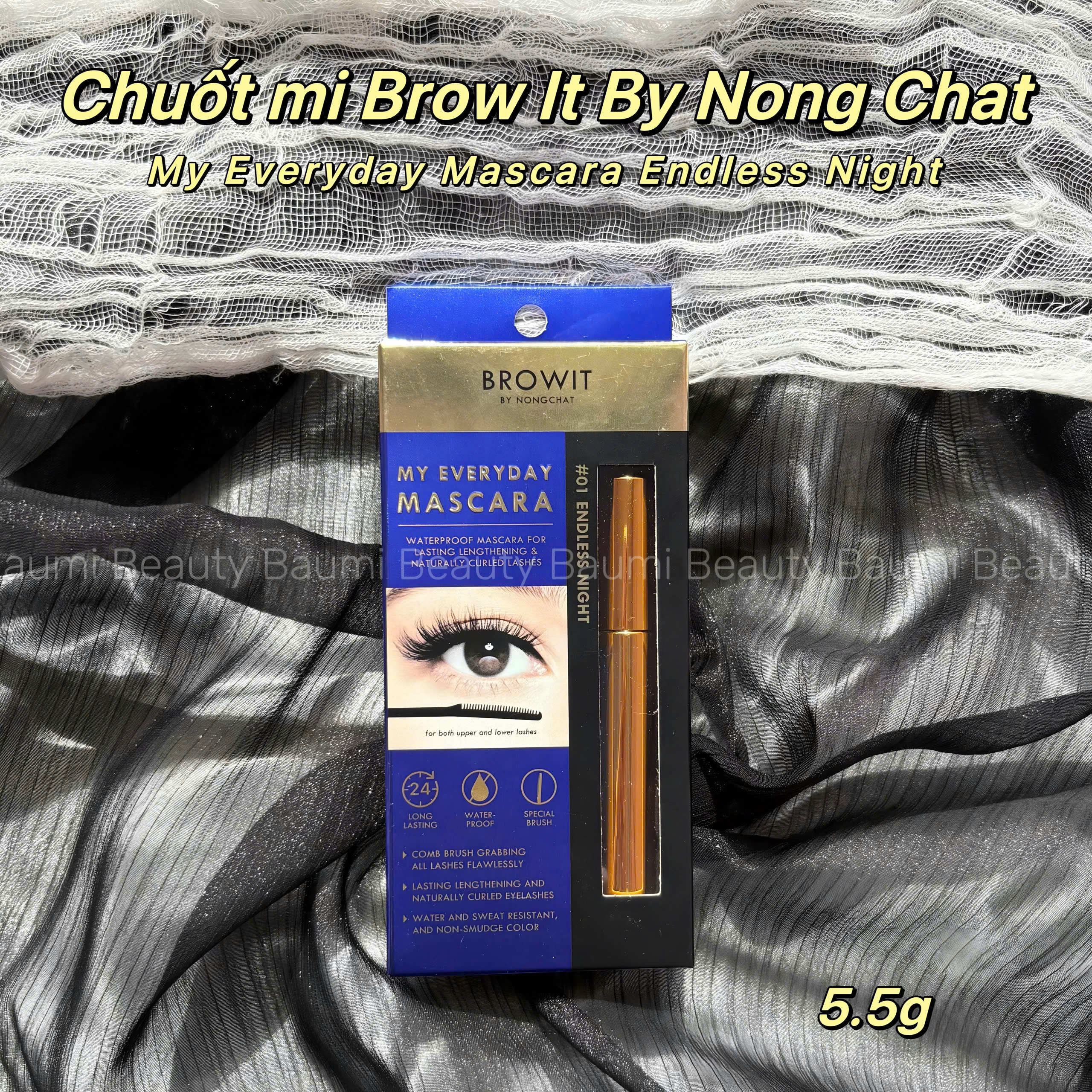 Mascara/ Chuốt mi Browit By NongChat My Everyday Mascara 5.5g - Thái Lan