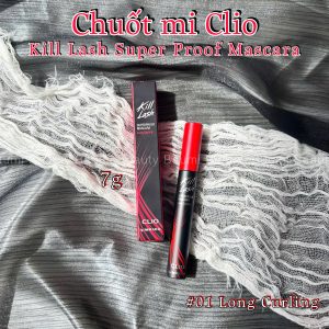 Mascara/ Chuốt mi Clio Kill Lash SuperProof 7g - Hàn Quốc #01 Long Curling