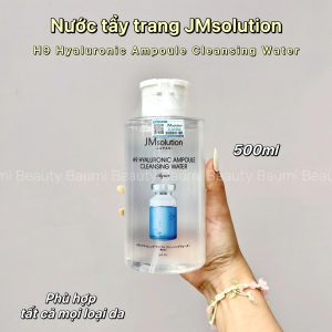 Nước Tẩy Trang Cấp Ẩm JM Solution H9 Hyaluronic Ampoule Cleansing Water 500ml - Hàn Quốc
