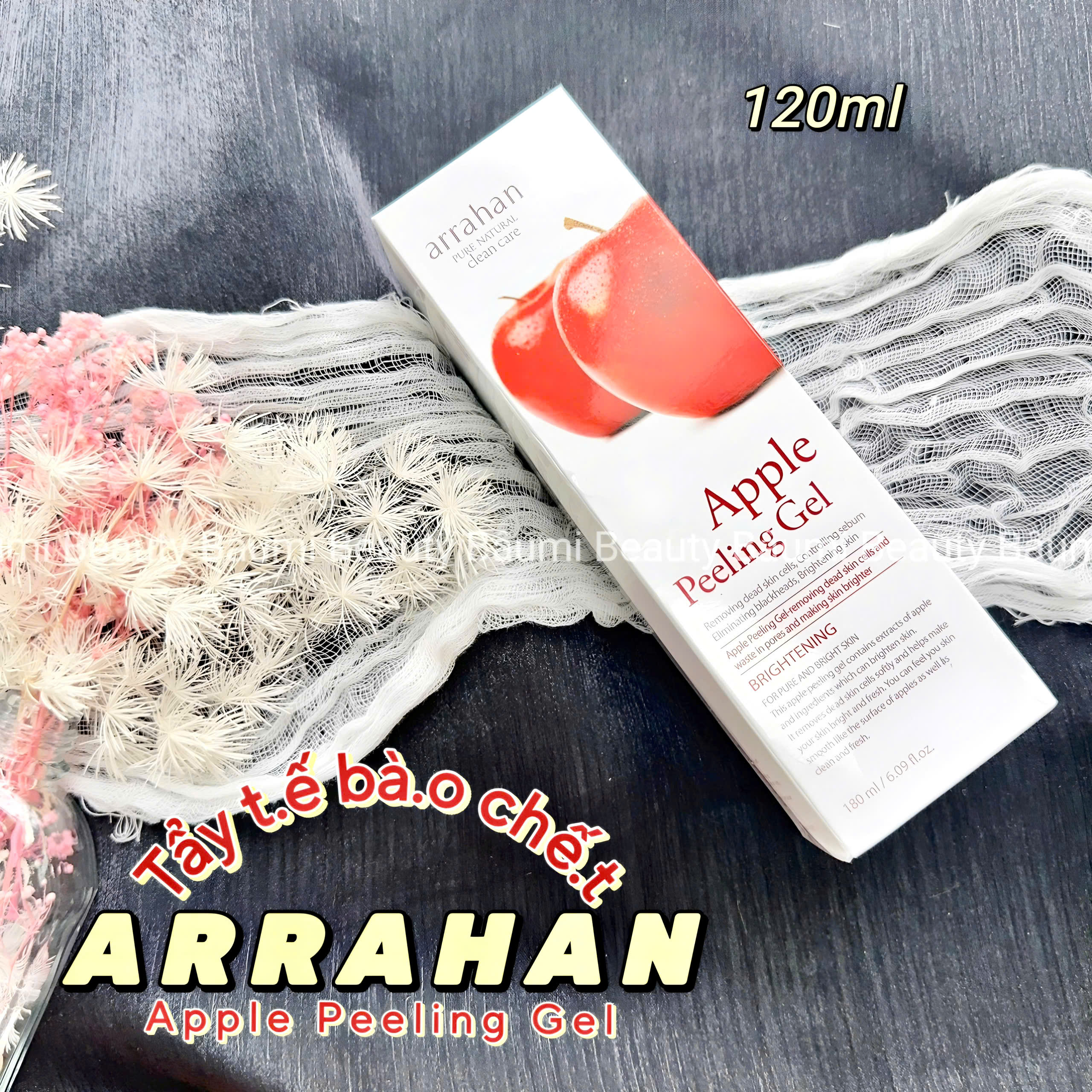 Gel tẩy da chết/ tẩy tế bào chết Arrahan Pure Natural Peeling Gel 180ml - Hàn Quốc #Apple