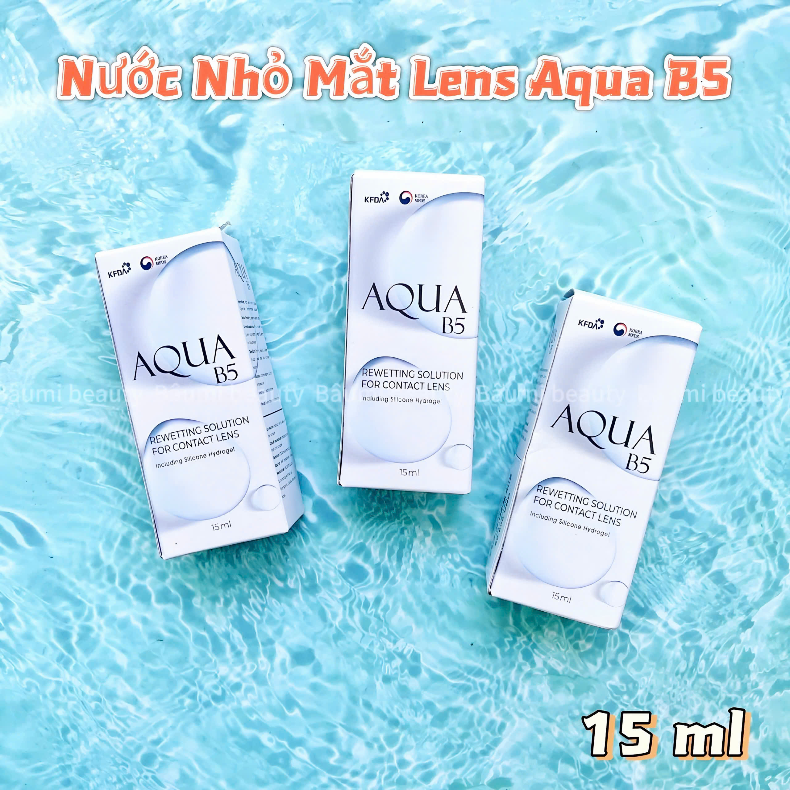 Nước Nhỏ Mắt Lens Aqua B5 Contact Lens 15ml - Hàn Quốc