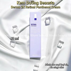 Kem dưỡng Derma 2X Retinal Panthenol Cream Beausta trẻ hóa da, giảm nếp nhăn, thu nhỏ lỗ chân lông, sáng da đều màu 40ml - Hàn Quốc