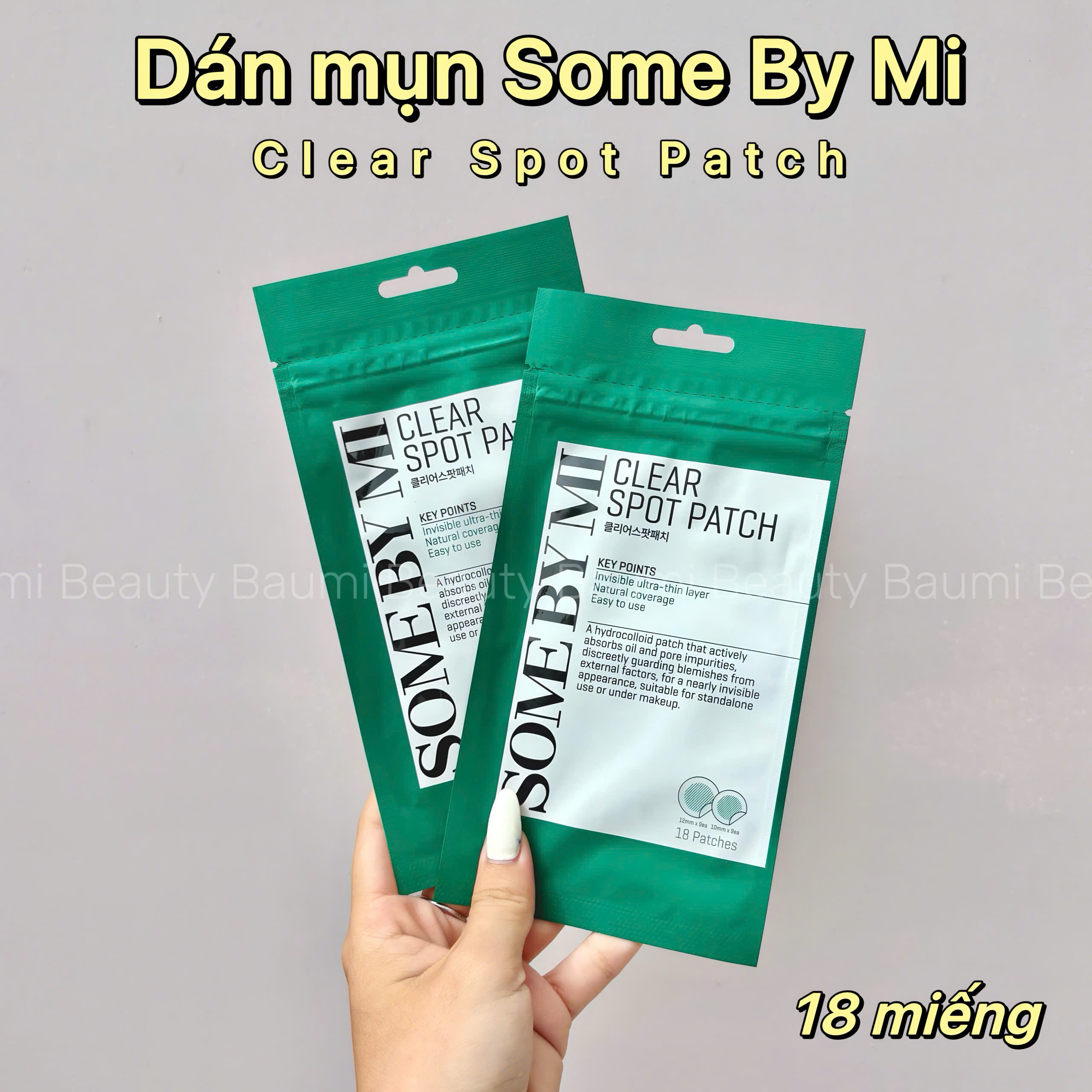 Miếng dán mụn Some By Mi Clear Spot Patch 18 miếng - Hàn Quốc