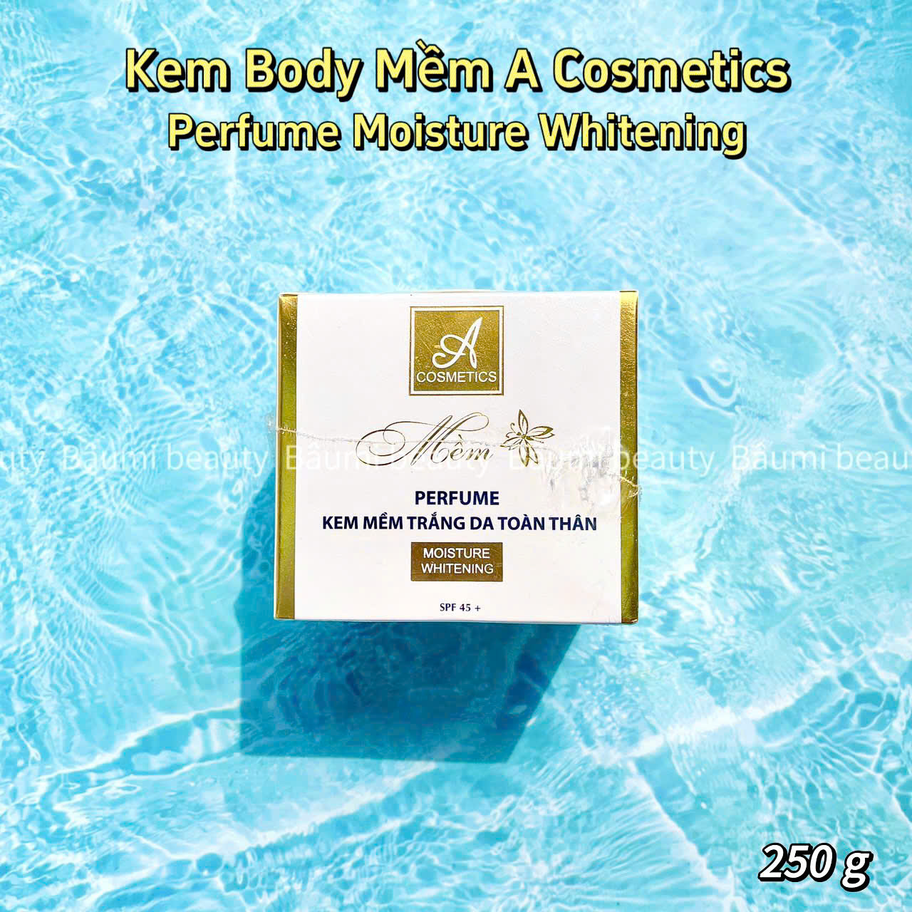 [ Mẫu mới ] Kem body dưỡng trắng da hương nước hoa Mềm A Cosmetics Perfume Protect SPF45+ 250gr - Cty chính hãng