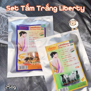 Set Kem Tắm Trắng Chiết Xuất Tự Nhiên, Chống Lão Hoá , Săn Chắc Liberty Cosmetics Sincare Whitening 250g - Nhật Bản #Nhau thai cừu