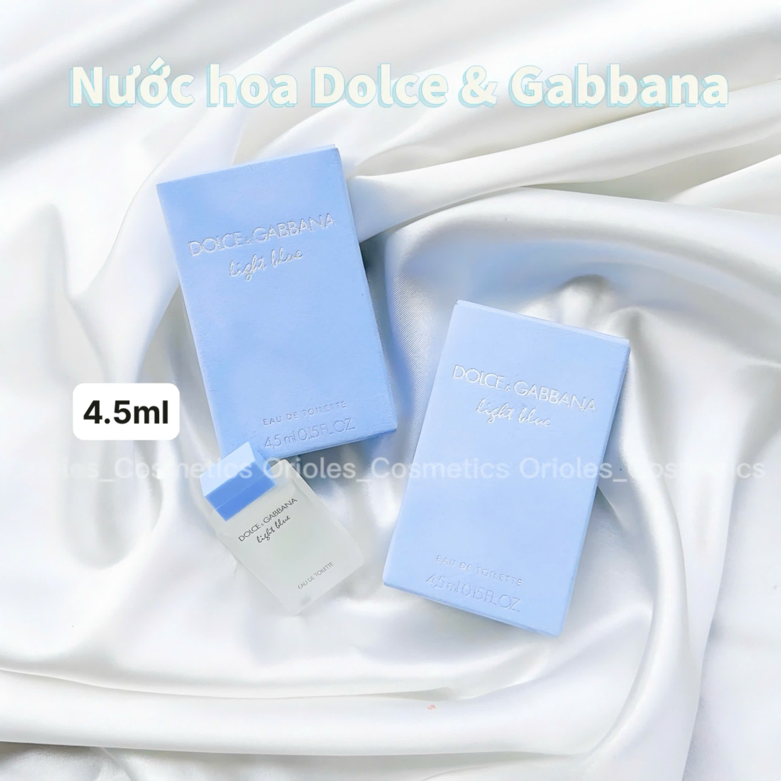( Minisize ) Nước hoa Unisex nam/nữ Dolce Gabbana Light Blue 4,5ml - Ý