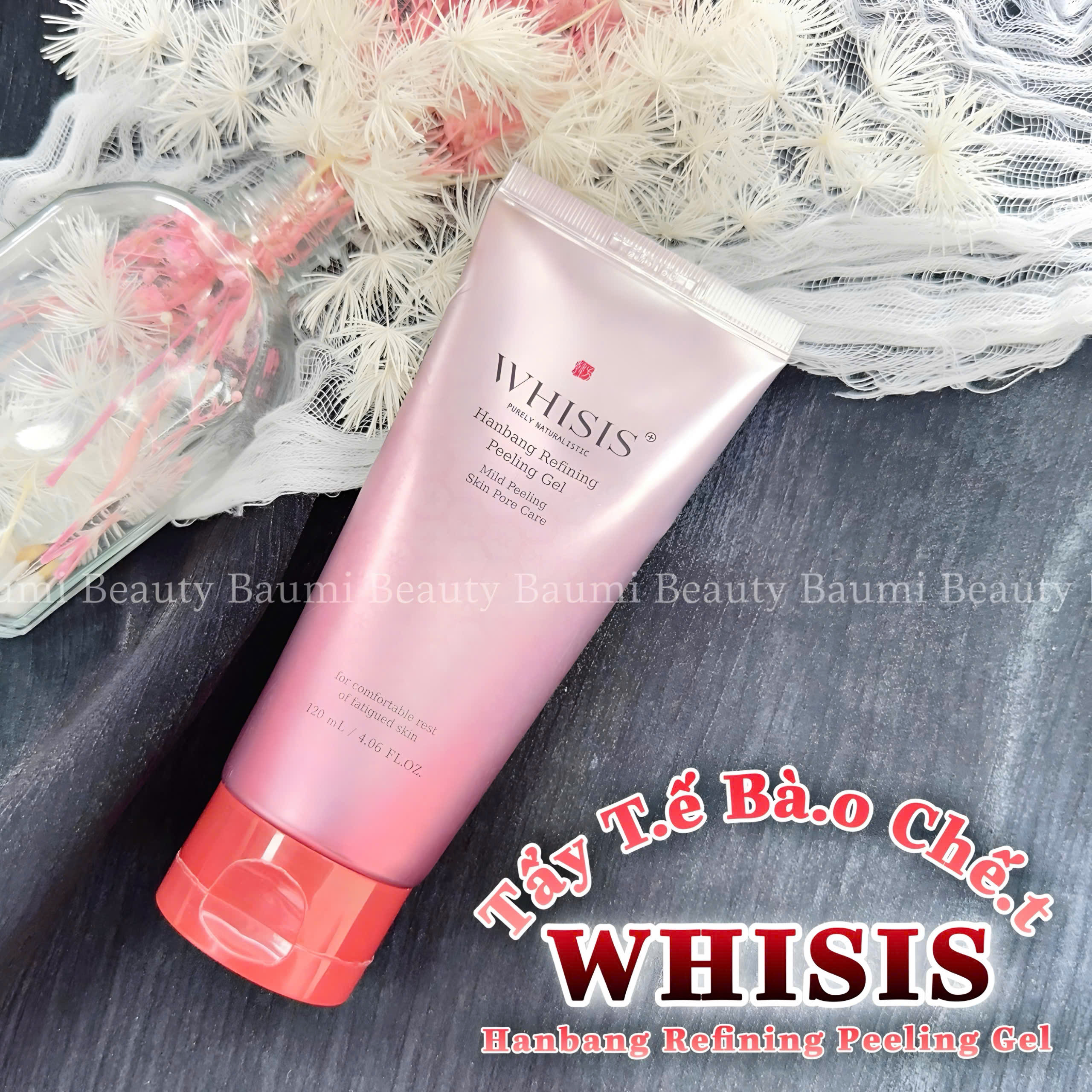 Tẩy tế bào chết dạng gel thiên nhiên, lành tính Whisis Peeling Gel 120ml - Hàn Quốc #Hanbang đông y thảo mộc