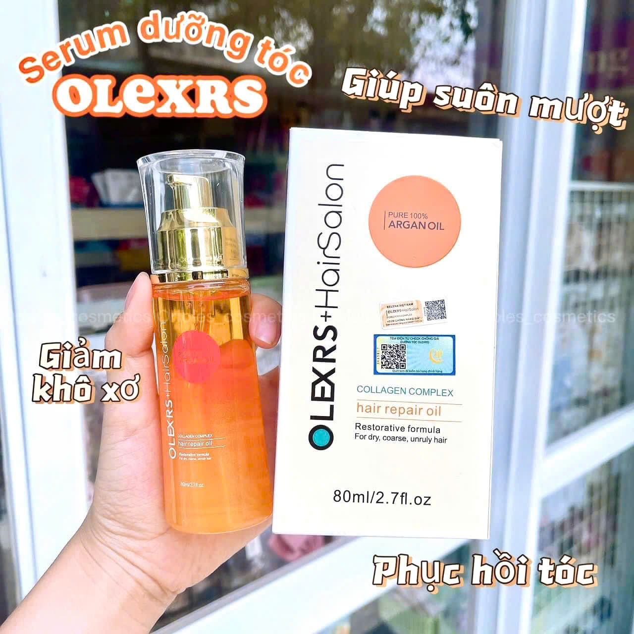 Tinh chất dưỡng tóc hương nước hoa OLEXRS HAIR SALON Phục hồi, chống rụng tóc 80ml - Anh