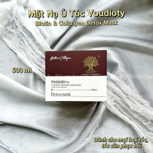 Mặt nạ ủ tóc suôn mượt, phục hồi Voudioty Biotin Colla Detox Mask 500g - Ý