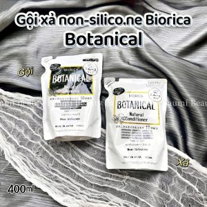 [ Bịch ] Dầu xả chiết xuất thiên nhiên, thuần chay, không silicon dành cho tóc dầu, bết, gàu, hư tổn Biorica Botanical 400ml - Nhật Bản