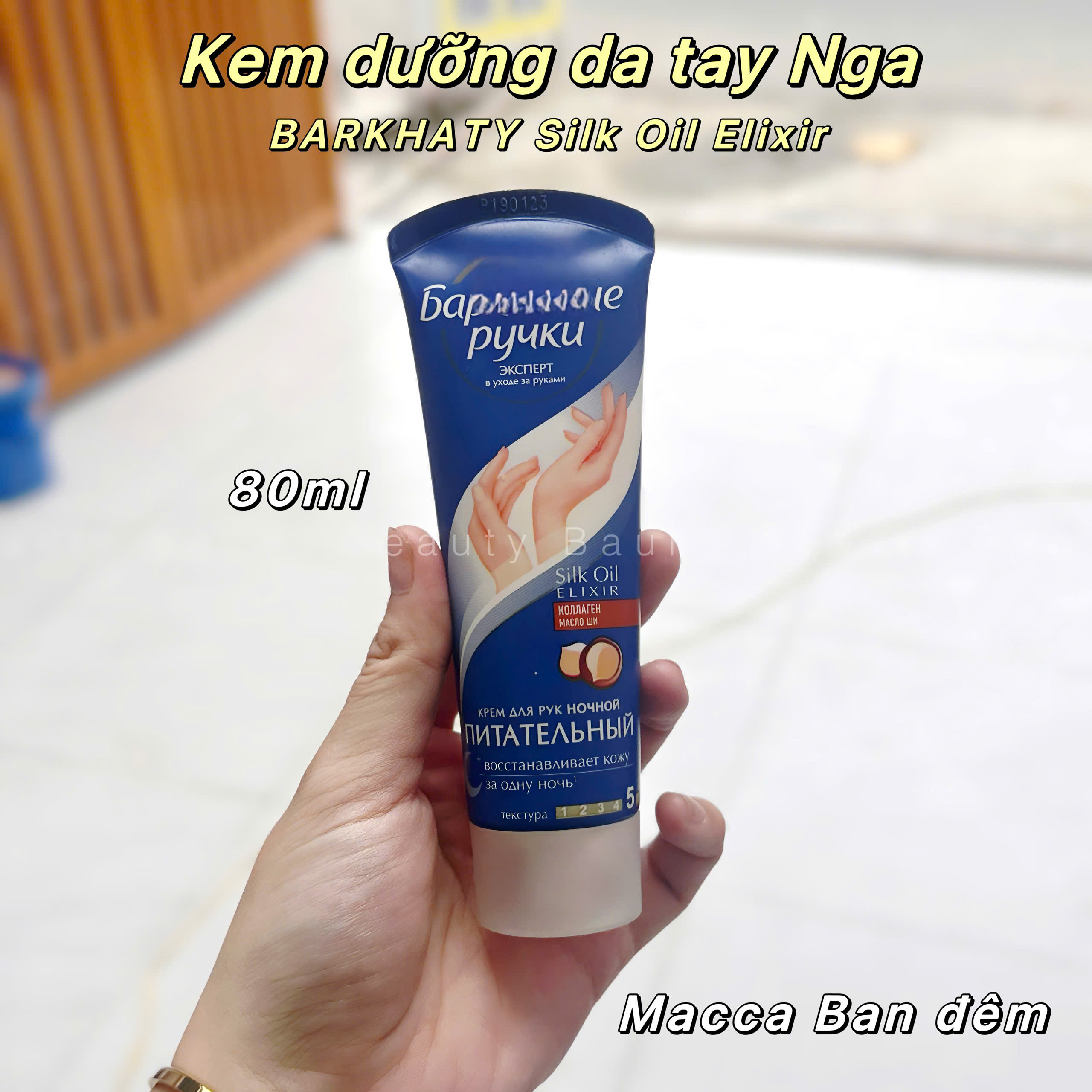 Kem dưỡng da tay lụa Barkhaty Silky Hands 80ml - Nga #ban đêm