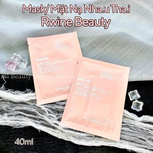 Mask/ Mặt nạ nhau Rwine Beauty  cấp ẩm, chống lão hoá, trắng da, căng bóng 40ml - Nhật Bản #lẻ 1 miếng