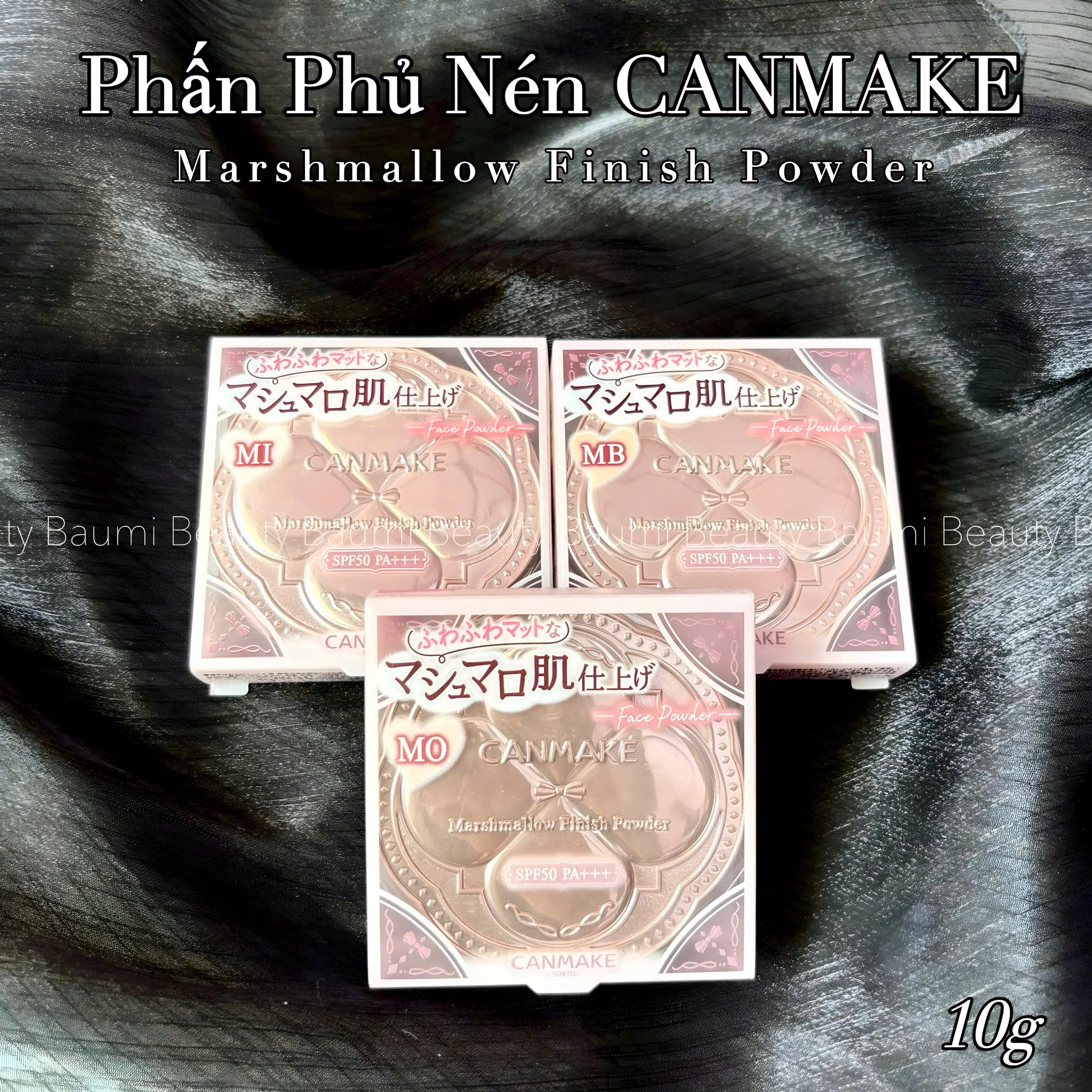 Phấn phủ nén cao cấp siêu mịn Canmake Marshmallow Finish Powder 10g - Nhật Bản #MB