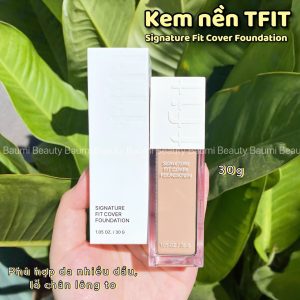 Kem nền kiềm dầu TFIT Signature Fit Cover Foundation 30g - Hàn Quốc #W01 Tone trắng sáng