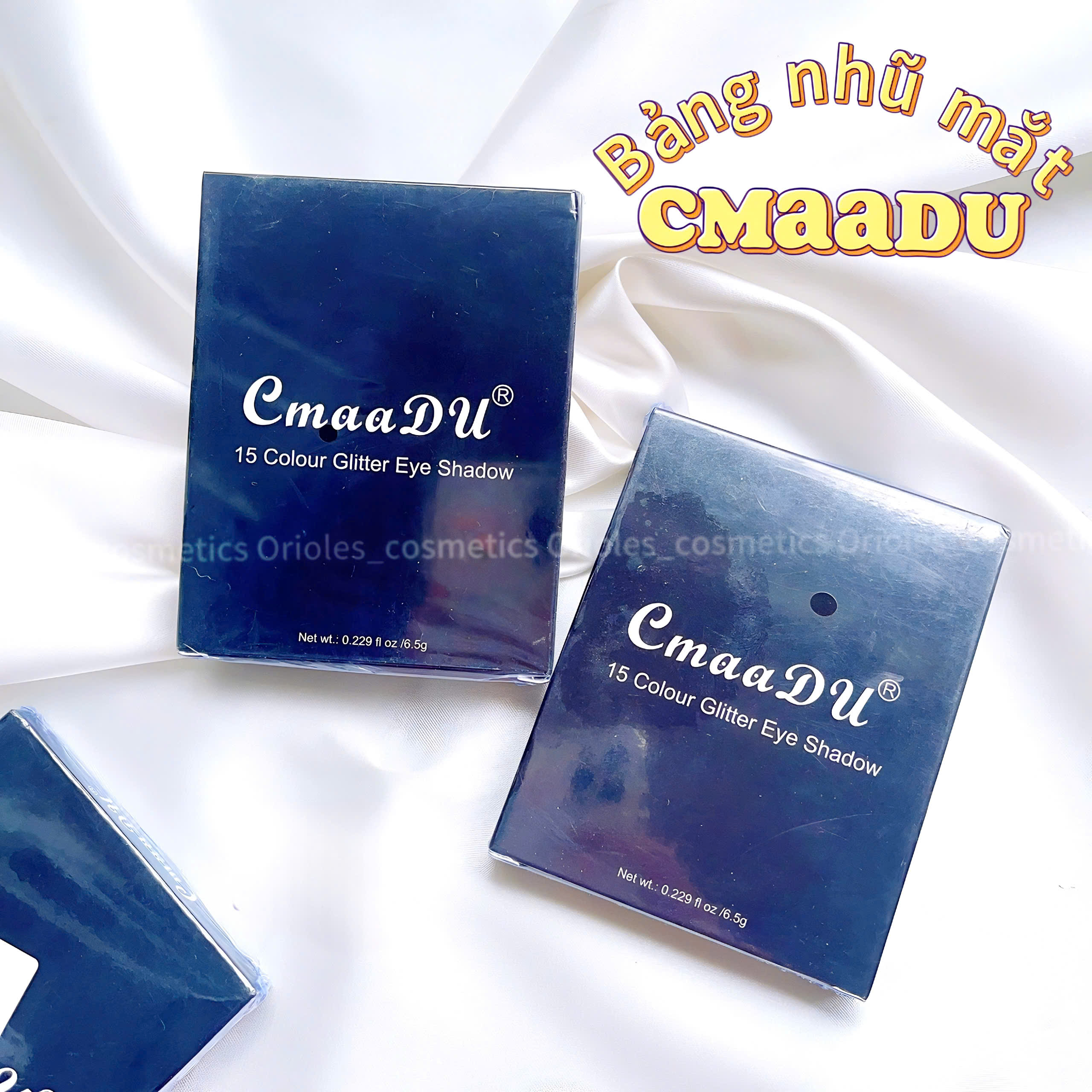 Bảng phấn mắt nhũ CMAADU 15 màu rực rỡ trang điểm mắt ấn tượng, nổi bật 20g #02