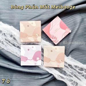 Bảng phấn mắt 7 ô tone màu trend nhũ lấp lánh Meibaoge 7g #04
