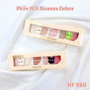 Phấn mắt 5 ô nhũ lì Sivanna Colors Trendy Fun Paradise Shadow HF960 - Thái Lan #01 Honey Butter