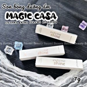 Son bóng ánh ngọc trai trong suốt dưỡng ẩm Magic Casa Extrme Shine Volume Lipgloss 7g - nội địa Trung