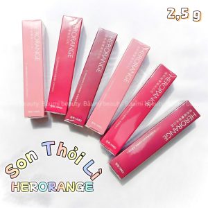 Son thỏi lì chất nhung mềm mịn, lên màu chuẩn, không khô môi Herorange 2,5g - nội địa Trung #05