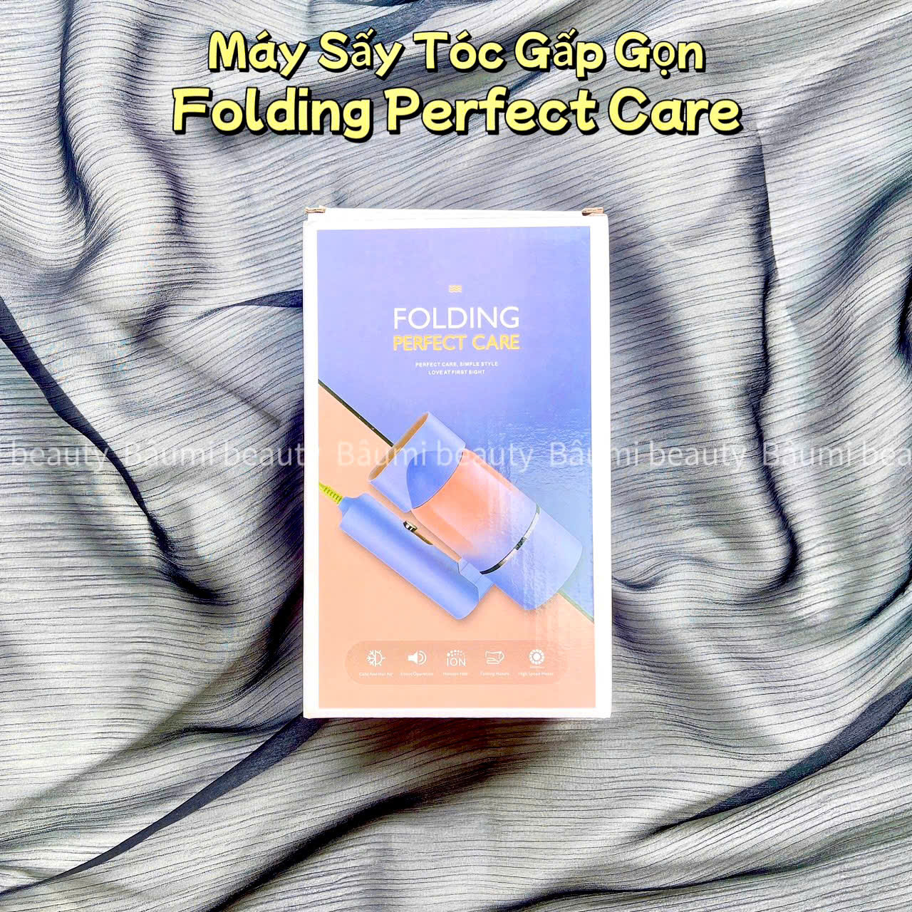 Máy sấy tóc mini gấp gọn cầm tay Folding Perfect Care MSTGG120