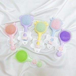 Lược gương cầm tay tai mèo đệm khí massage cao cấp nhiều màu đáng yêu