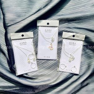 Set phụ kiện đeo dây chuyền , nhẫn hoạ tiết xinh xắn dễ thương DC45