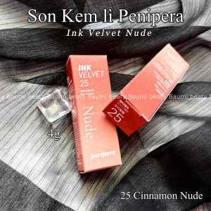 Son kem mịn lì Peripera Ink Velvet Nude 4g - Hàn Quốc #25 Cinnamon Nude