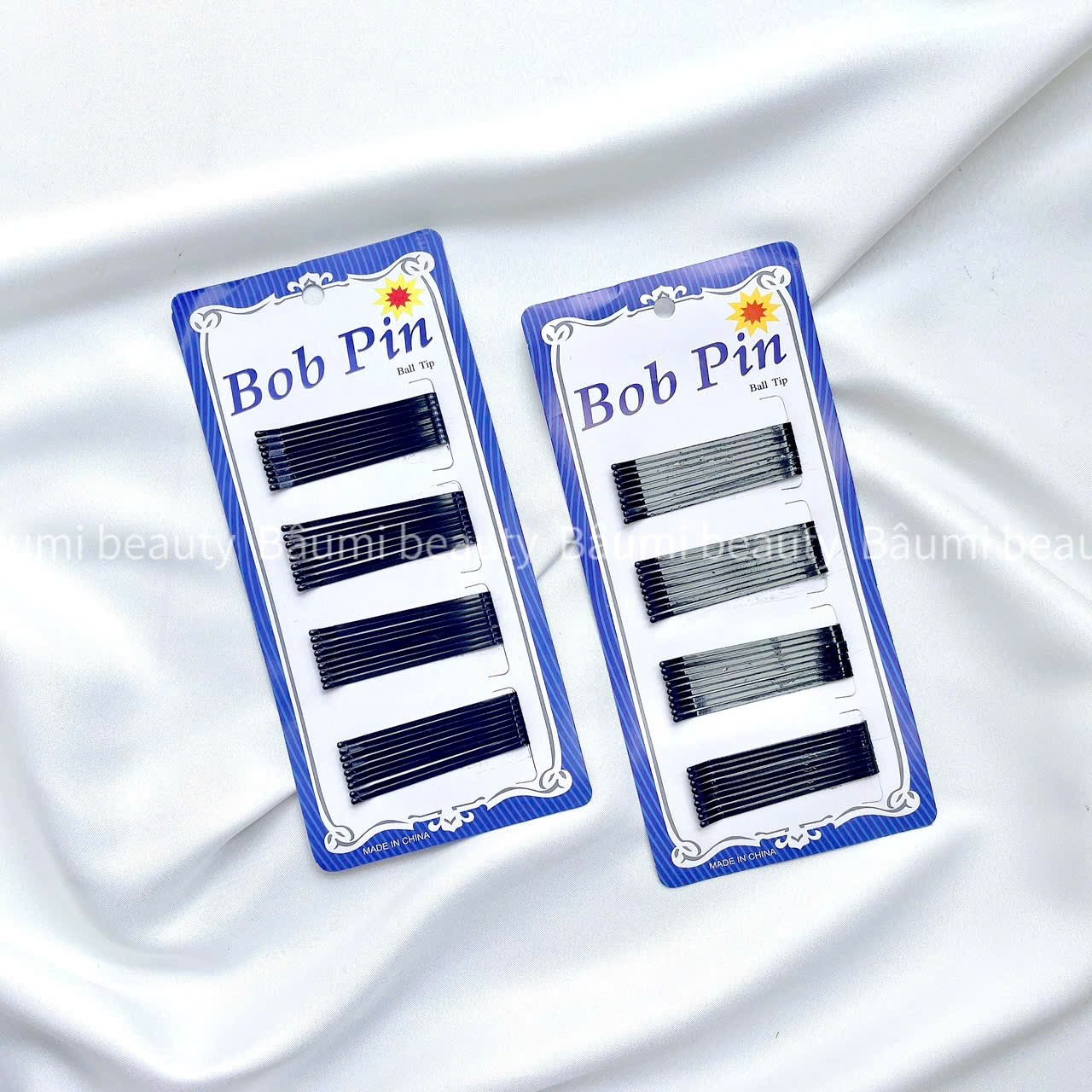 Set BobPin 36 Cây Kẹp Tóc Mái , Kẹp Tăm Đen Trơn Tạo Kiểu Đơn Giản Xinh Xắn KTBobPin