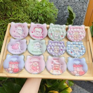 ( Lẻ 1 cái ) Gương khô gập 2 mặt cao cấp nhiều mẫu xinh xắn GK35