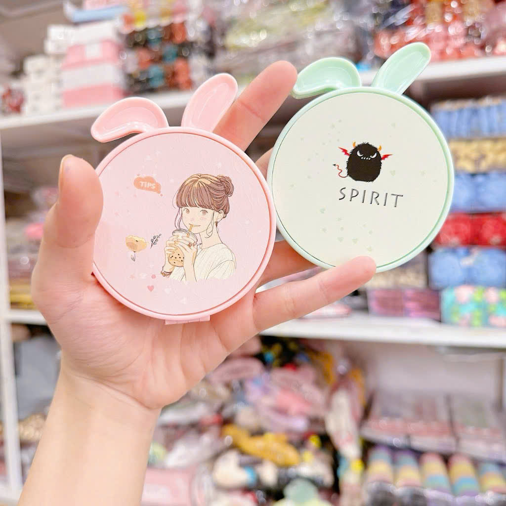 ( Lẻ 1 cái ) Gương nhựa gập tai thú dễ thương GNG18