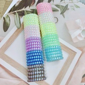 ( Lẻ 1 cái ) Dây cột tóc lò xo / thun buộc tóc co dãn xinh xắn nhiều màu ngẫu nhiên CTLX5