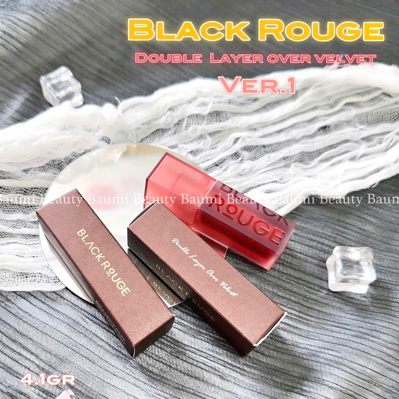( Ver.1 ) Son kem dưỡng Back Rouge Double Layer Over Velvet 4.1gr - Hàn Quốc #DL06