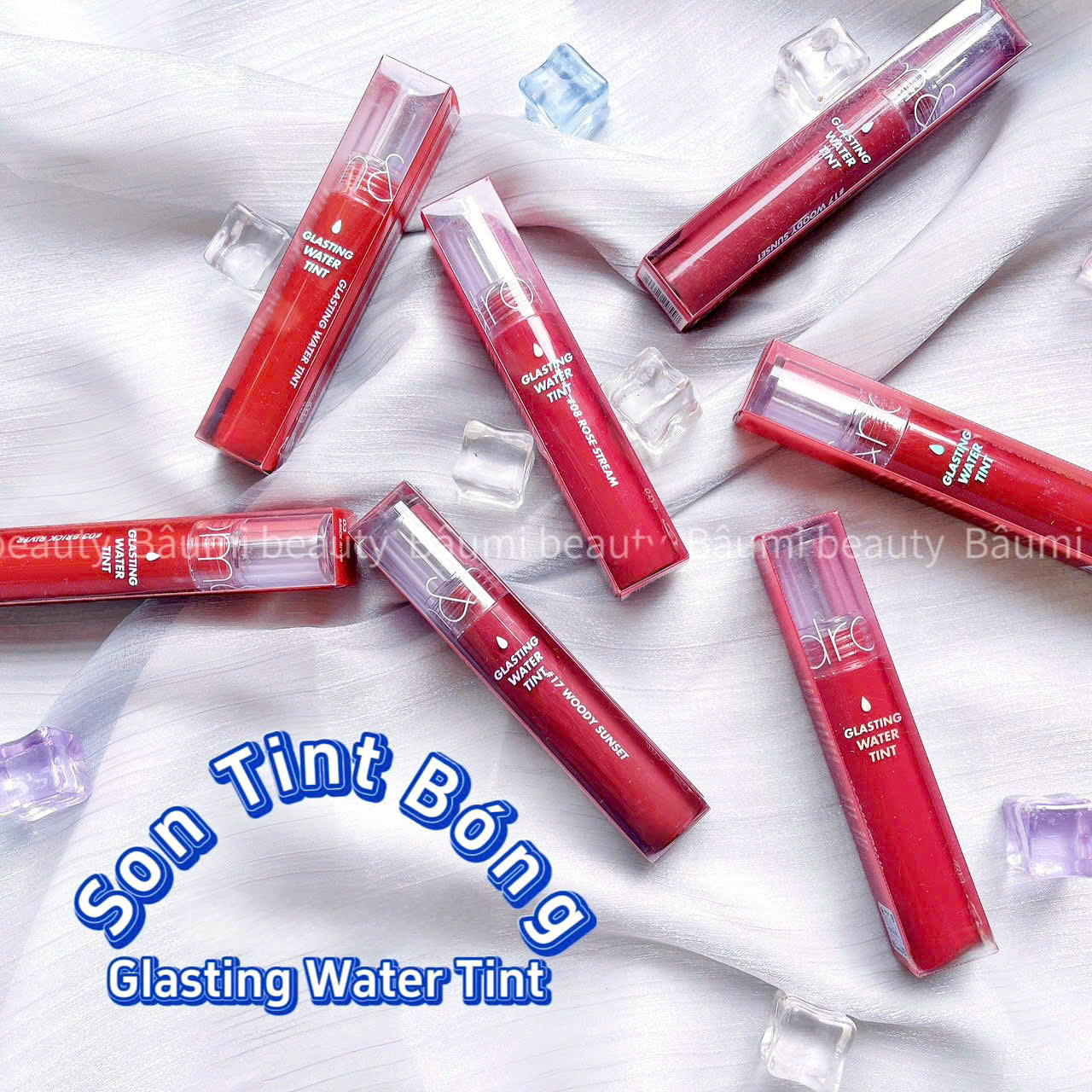 Son tint bóng Romand Glasting Water Tint 4g - Hàn Quốc #15 Nudy Sundown
