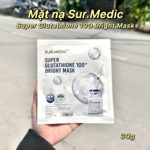 ( Mẫu mới ) Mask/ Mặt nạ truyền trắng mờ thâm Glutathione Sur.medic+ 30g - Hàn Quốc ( Lẻ 1 miếng )