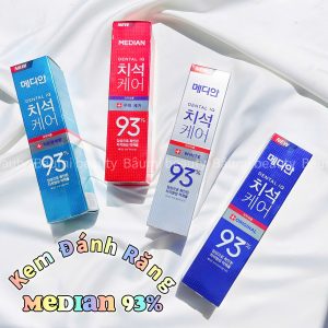 Kem đánh răng Median Tartar Toothpaste Dental IQ 93% 120g - Hàn Quốc #đỏ