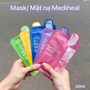 ( Lẻ 1 ) Mask/ Mặt nạ Mediheal dưỡng ẩm, da mịn màng, ngăn lão hoá, mờ nếp nhăn 20ml - Hàn Quốc #Pepta Lifting - Hồng