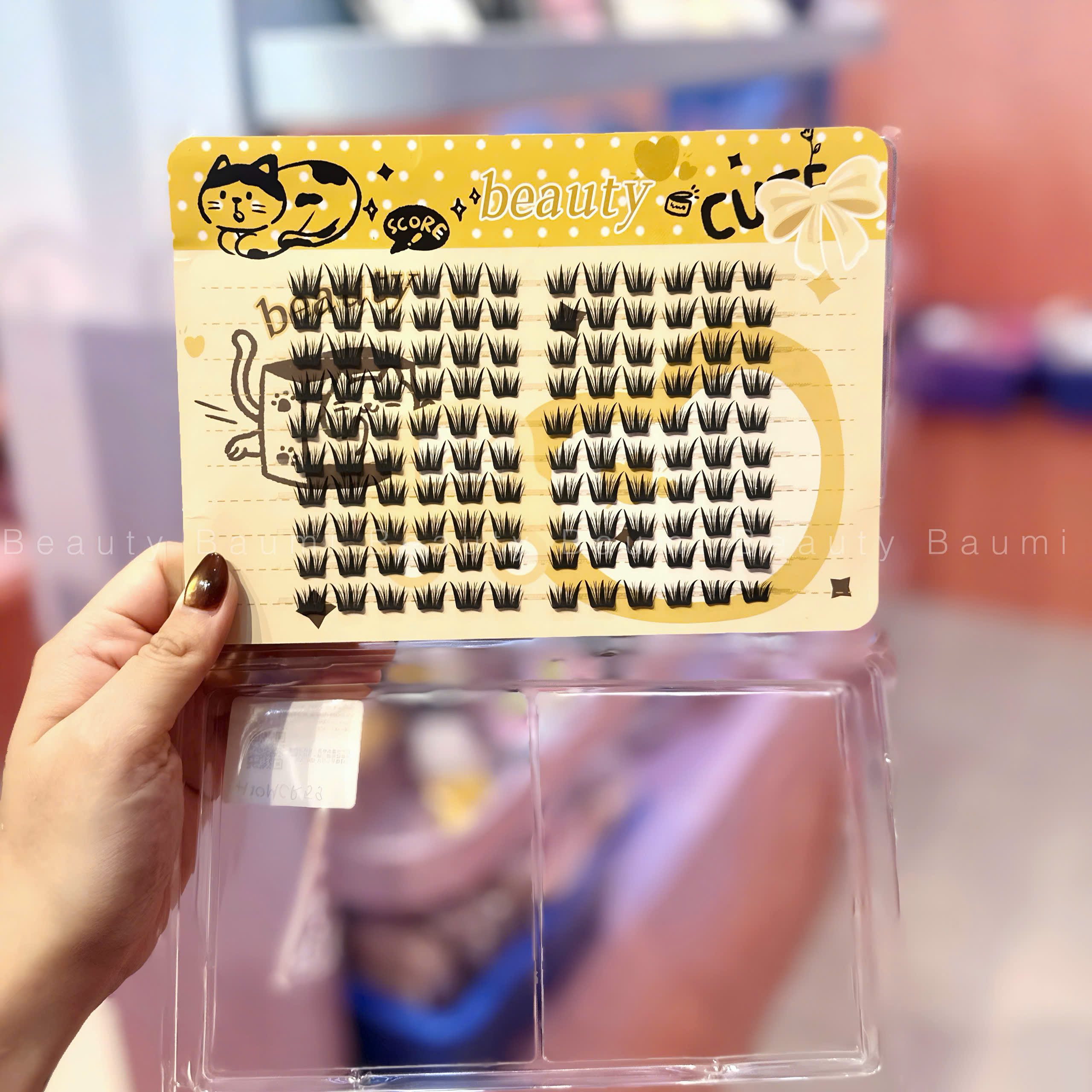 Hộp 10 hàng mi giả cụm rời không keo , mi chùm tự nhiên nhiều mẫu hot Douyin H10MCR59