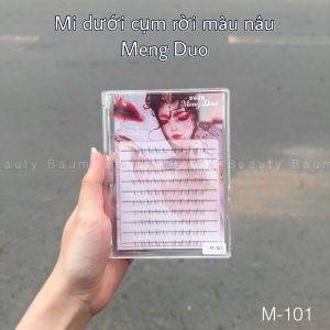 Hộp 10 hàng mi dưới cụm rời Meng Duo tự nhiên tơi mảnh