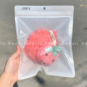Bông tắm massage trái cây Jary Loofah Fruit Bath Sponge #Dâu Tây