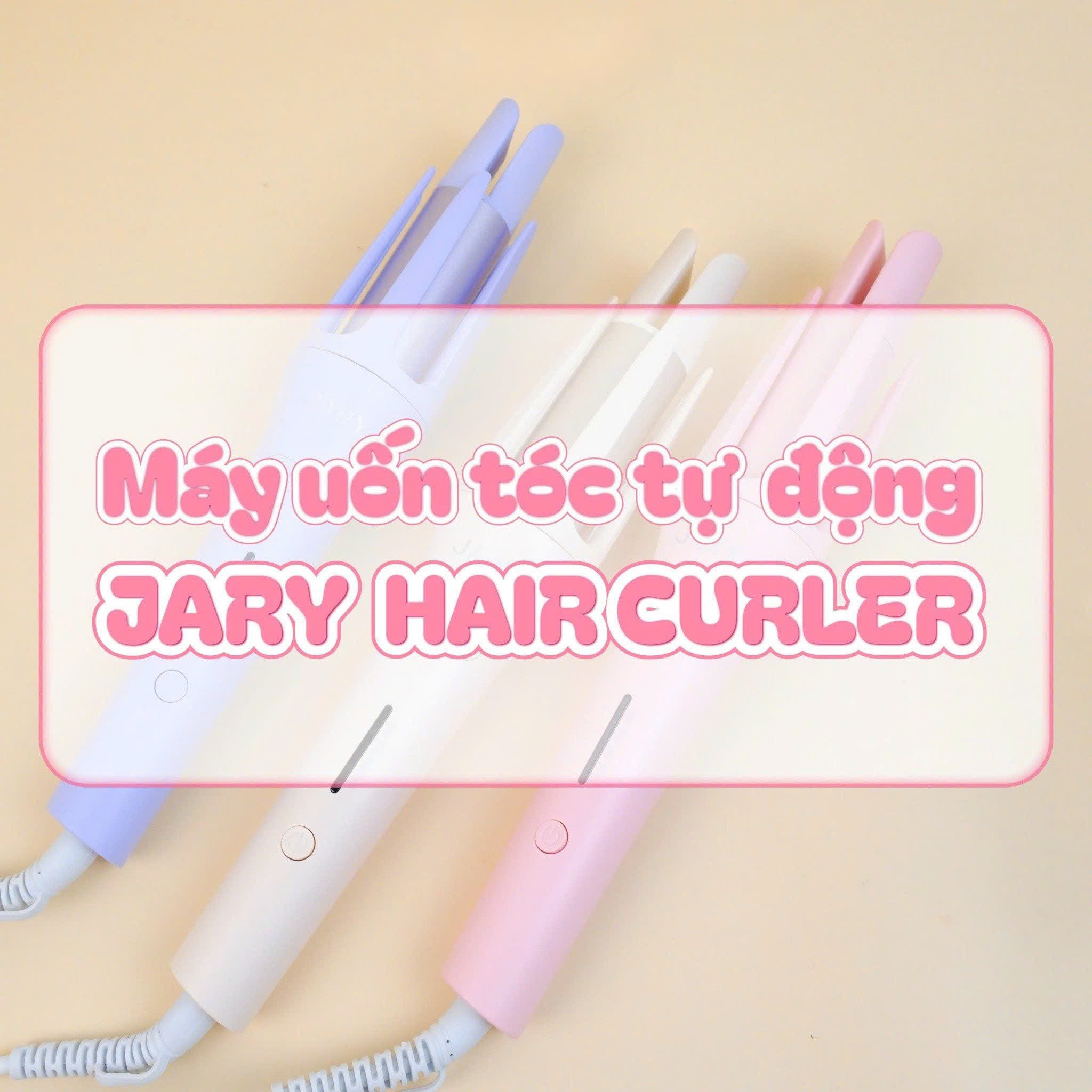 Máy uốn tóc, làm xoăn tự động nhiều màu pastel Jary Hair Curler #Be