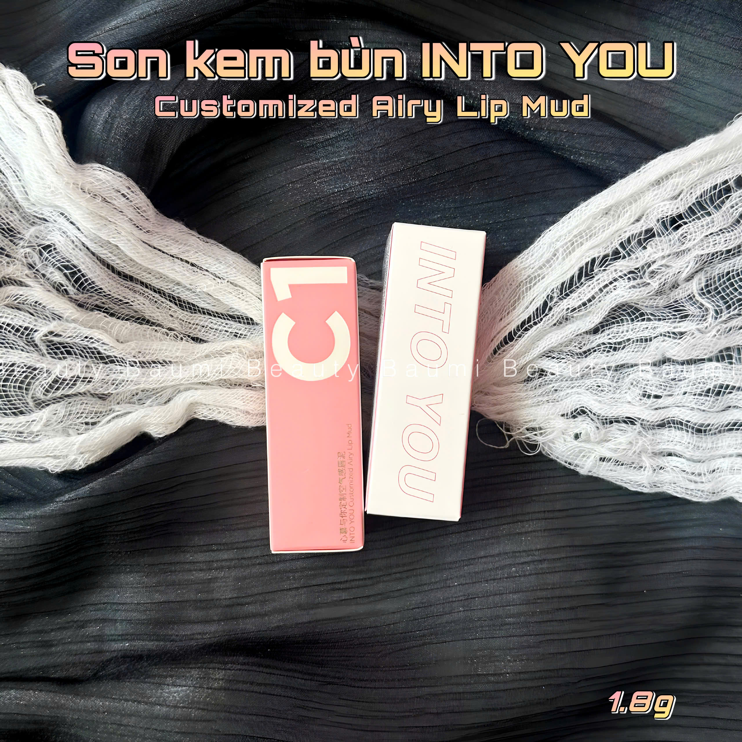 Son kem lì thoáng khí, mịn lì Into You Customized Airy Lip Mud 1.8g  #C1